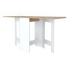 Kailua Folding Dining Table, Space-Saving, Foldable in 3 Forms, White