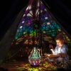 1pcs Bohemia Star Projector Lamp Large Floor Stand Colorful LED Desk Lamp Floor Lamp, Party Light, Mood Light