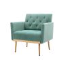 Chair ; leisure single sofa with Rose Golden feet