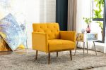 Chair ; leisure single sofa with Rose Golden feet