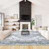 Vintage Area Rug Modern Non Slip Carpet Boho Low Pile Soft Rug Waterproof Machine Washable Rug for Living Room Bedroom Kitchen Dining Room Under Table