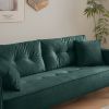 70" Velvet Sofa Couch Luxury Modern Upholstered 3-Seater sofa with 2 Pillows for Living Room, Apartment and Small Space