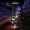 Yard Decor Lights; Solar Butterfly Chimes; 2023 Gifts for Mom/Dad/Women/Grandma/Wife/Daughter/Sister/Aunt/Nana/Grandfather/ ; Father Birthday Gifts; M