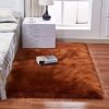 1pc Fluffy Imitation Wool Area Rug, Suede Fleece Bottom Long Imitation Wool Rug, Acrylic 80% Polyester 20%, 2.36inch Long Wool