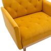 Chair ; leisure single sofa with Rose Golden feet