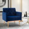 Chair ; leisure single sofa with Rose Golden feet