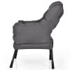 Modern Polyester Fabric Lazy Chair with Side Pocket