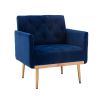 Chair ; leisure single sofa with Rose Golden feet