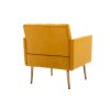 Chair ; leisure single sofa with Rose Golden feet