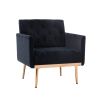 Chair ; leisure single sofa with Rose Golden feet