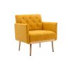 Chair ; leisure single sofa with Rose Golden feet