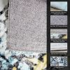 Vintage Area Rug Modern Non Slip Carpet Boho Low Pile Soft Rug Waterproof Machine Washable Rug for Living Room Bedroom Kitchen Dining Room Under Table