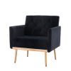 Chair ; leisure single sofa with Rose Golden feet