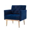 Chair ; leisure single sofa with Rose Golden feet