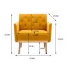 Chair ; leisure single sofa with Rose Golden feet