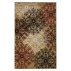 Leigh Traditional Floral Scroll Indoor Area Rug or Runner Rug Or Door Mat